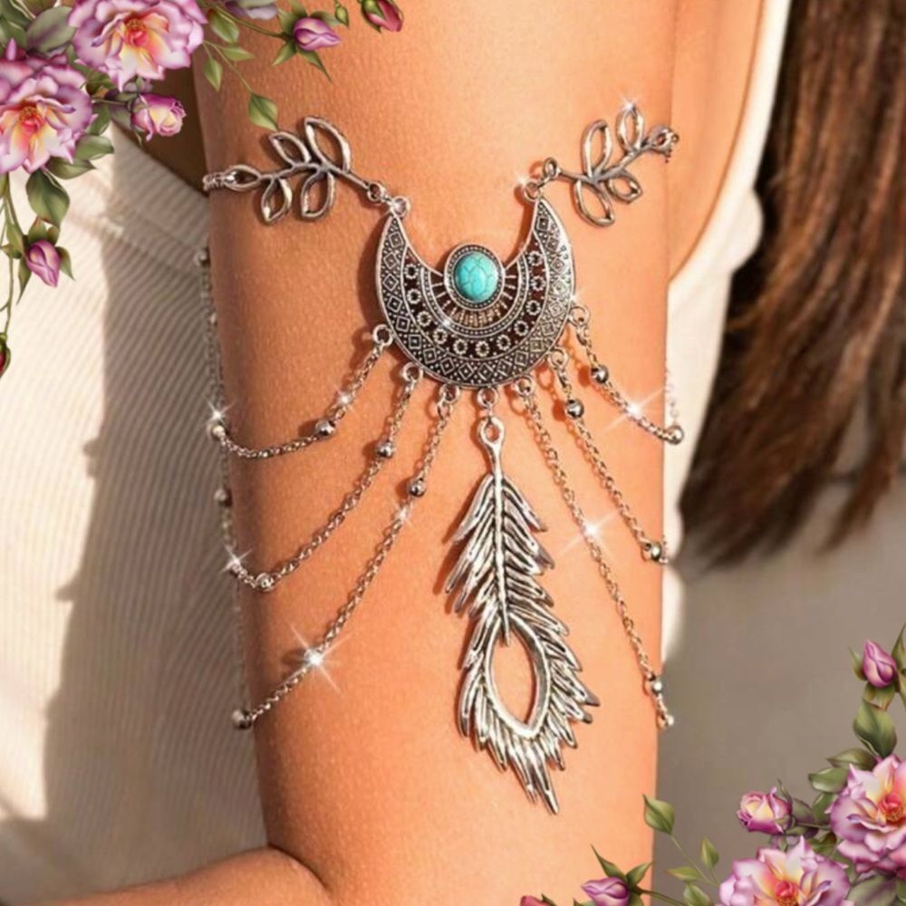 Bohemia Metal Chain Arm‎ Cuff Bracelet